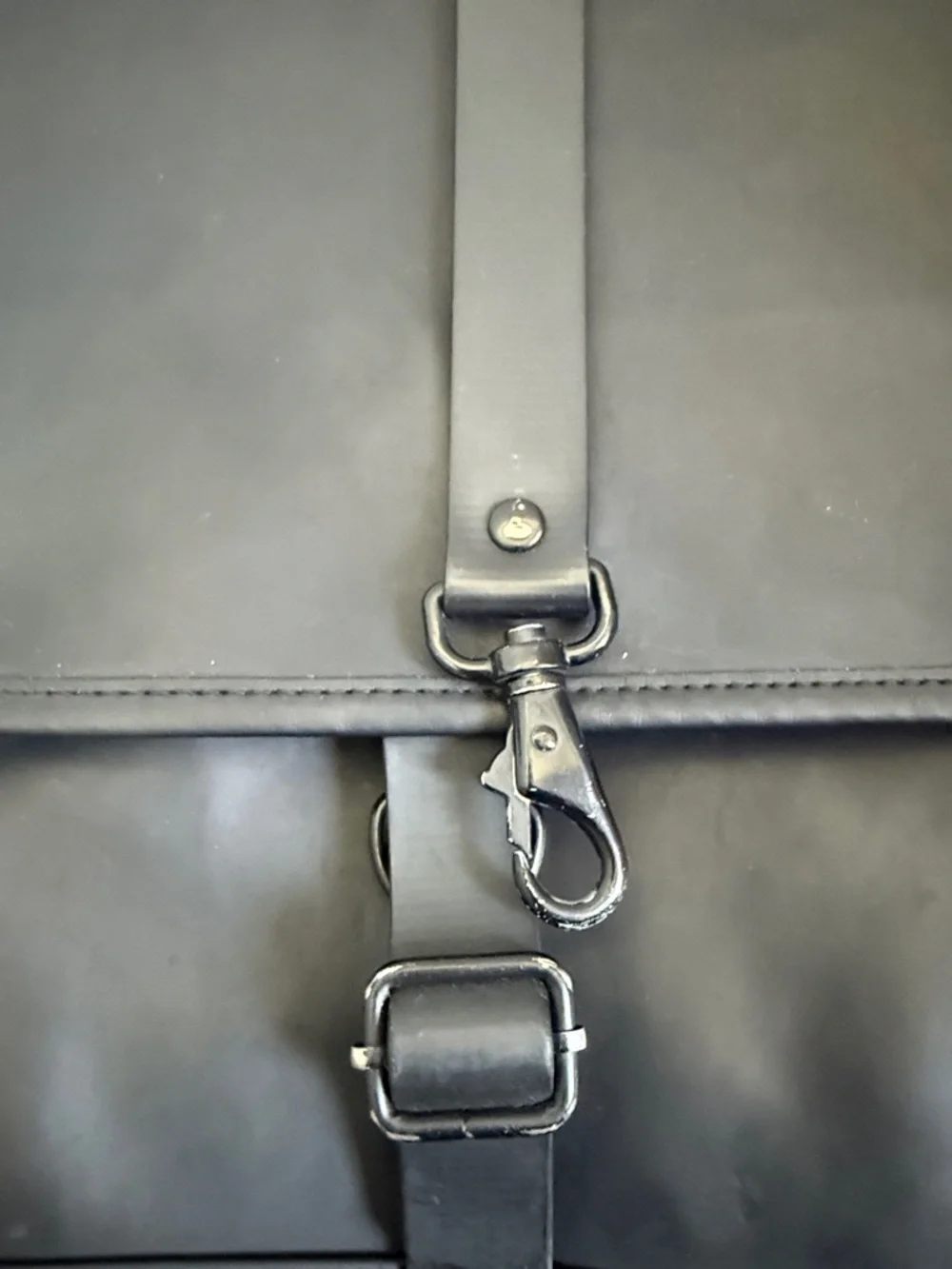 Rains Black Waterproof Backpack Mini - Picture 10 of 12